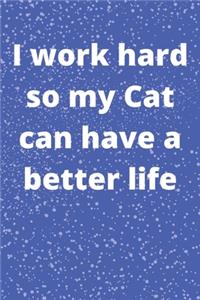 I work hard so my Cat can have a better life