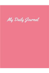 daily writing journal for women ruled 400 pages