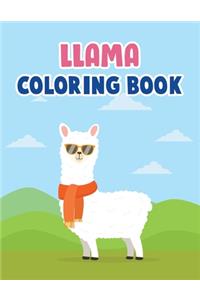Llama Coloring Book