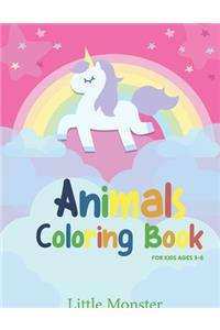 Animals colouring books