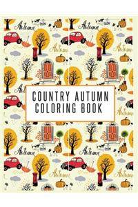 Country Autumn Coloring Book