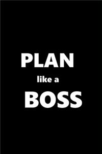 2020 Weekly Planner Funny Saying Plan Like A Boss 134 Pages