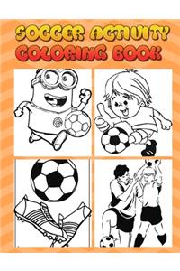 soccer activity coloring book