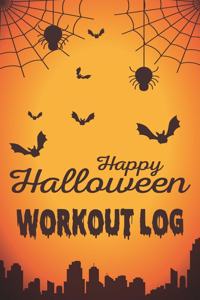 Halloween Workout log book & Fitness Journal