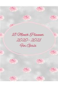 18 Month Planner 2020 - 2021 For Girls