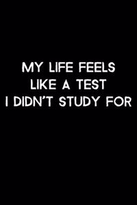 Life Feels Like A Test I Didn't Study For