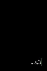 Green Notebook, Lined Journal