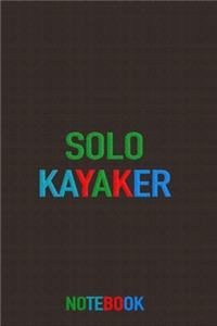 Solo Kayaker Notebook- whitewater, lake, sea kayaks