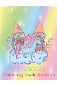I am 6 & magical Unicorn coloring book for kids