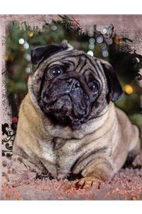 Cute Pug Dog Composition Notebook, College Ruled