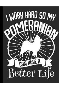 I Work Hard So My Pomeranian Can Have A Better Life