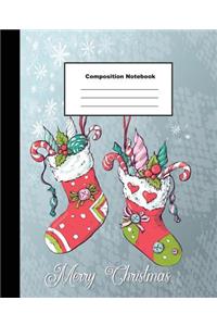 Merry Christmas Composition Notebook