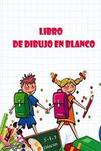 Libro de dibujo en blanco Cuaderno de bocetos en blanco para niños, Libros de dibujo sobre caricaturas, Libro de dibujo en blanco y diario de bocetos, Libro de dibujo en blanco para principiantes, niños y adultos