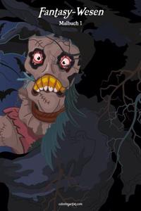 Malbuch mit Fantasy-Wesen 1