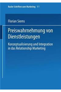 Preiswahrnehmung von Dienstleistungen