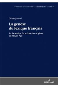 La genese du lexique francais