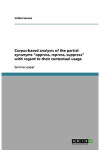Corpus-based analysis of the partial synonyms 