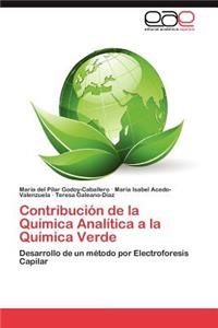 Contribucion de La Quimica Analitica a la Quimica Verde