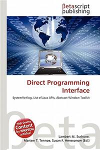 Direct Programming Interface