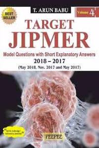 TARGET JIPMER 2018-2017 VOLUME 4 BY ARUN BABU