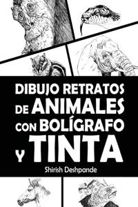 Dibujo retratos de animales con bolígrafo y tinta