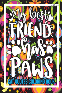 Cat Quotes Coloring Book