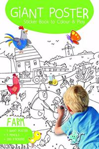 Giant Poster Colouring Book: Farm