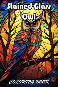 Stained Glass Owl Coloring Book