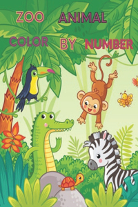 Zoo Animals Color By Numbers