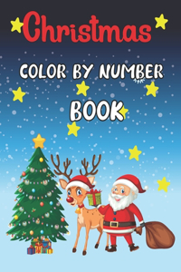 Christmas color by number book