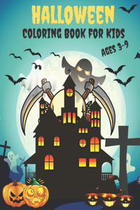 Halloween Coloring Book for Kids Ages 3-9