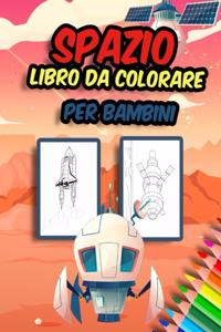 Spazio libro da colorare per bambini