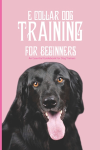 E Collar Dog Training For Beginners- An Essential Guidebook For Dog Trainers