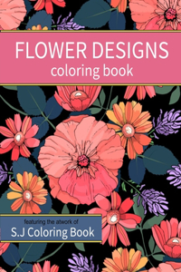 Flower Designs Coloring Book