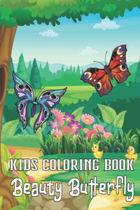 Kids Coloring Book Beauty Butterfly: A Jumbo Coloring Book For Kids with 48+ Butterfly Illustration For Kids & Girls