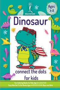 Dinosaur Connect the Dots for Kids Ages 4-8