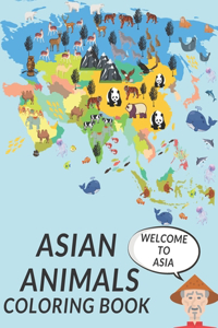 Asian Animals Coloring Book