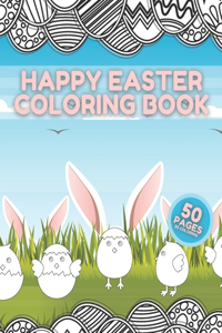 Happy Easter Coloring Book