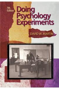Doing Psychology Experiments