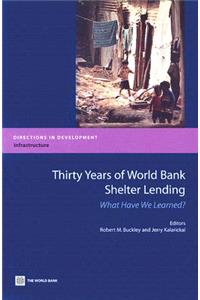 Thirty Years of World Bank Shelter Lending