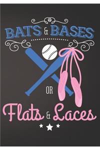 Bats and Bases or Flats and Laces Baseball