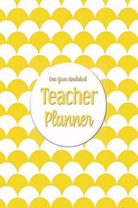 One Year Undated Teacher Planner