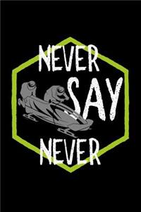 Never say never