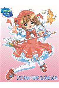 Cute Manga Anime Coloring Book