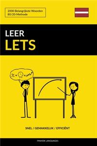 Leer Lets - Snel / Gemakkelijk / Efficiënt