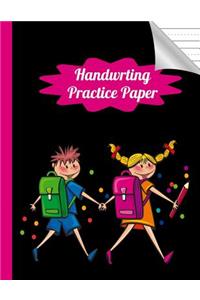 Handwriting Practice Paper: Handwriting Workbook Journal With Blank Writing Sheets For Kids In Kindergarten, Preschool or 1st, 2nd, 3rd and 4st Grade Students