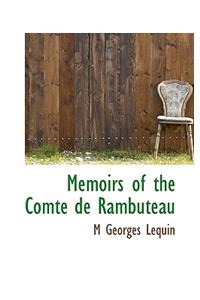 Memoirs of the Comte de Rambuteau