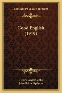 Good English (1919)