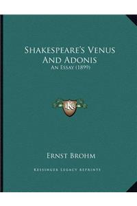 Shakespeare's Venus And Adonis