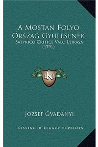 A Mostan Folyo Orszag Gyulesenek